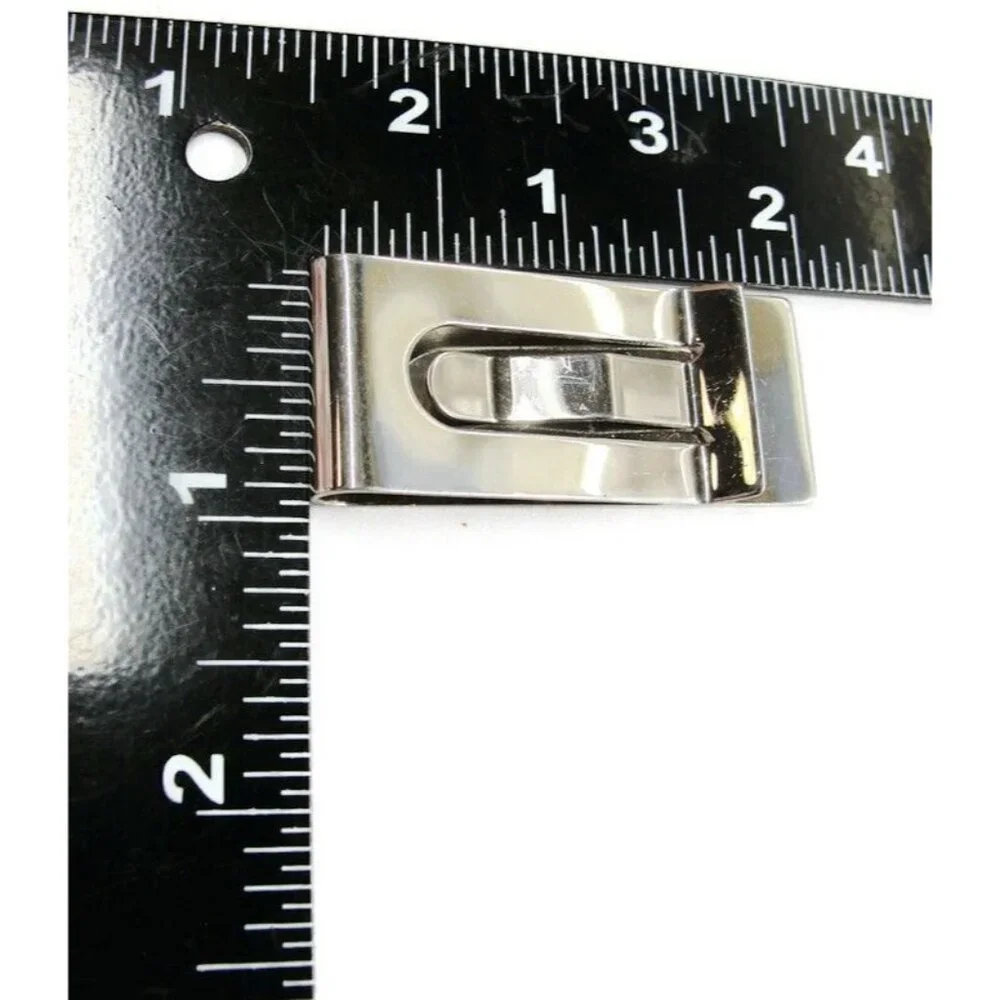 Classic Solid Design Money Clip Stainless Steel Wallet Credit Card Cash ID